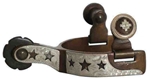 Antique Brown Toddler  Spurs Cut-Out Stars 