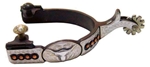 Ant Brn Spur Mens 1-3/4 in. Shank 7/8 in. Band 