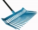 6-Pak Flat Manure Fork Heads with Black Handles - 244-716