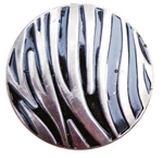 1" Concho Blk, GS Zebra Motif 