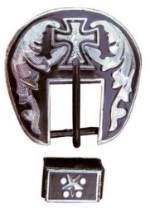 Buckle Set (less tip) Brown 