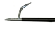  Aluminum Show Stick W/CP Metal Hook Tip 1/2" x 54" BLACK - 241-230