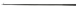  Aluminum Show Stick W/CP Metal Hook Tip 1/2" x 54" BLACK - 241-230