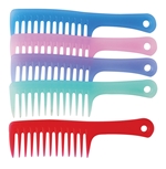 Plastic Comb w/Handle PAS BLUE 