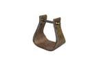 X-Wide Wood Bell Stirrup BP Metal Wrap Body 4” Foot 