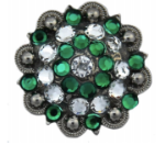 Crystal /Emerald Concho 