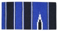 Navajo Blanket 30" X 60" Acrylic - Blue/Black/Natural 