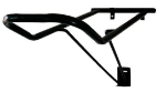 Wall Mount Fold Sad Rack BLK 
