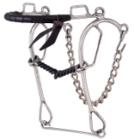 SS Hackamore/Sliding Gag Bit 5 in. SI Snaf 8 in. Cheeks 