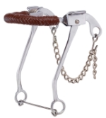 CP Hackamore Horse Braided Lea Nose 