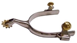 SS Mens Roping Spur 1/2 in. Band 1-3/4 in. Shank 