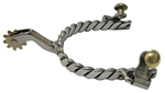 SS Mens Roping Spur 1/2 in. Twist Wire Band 
