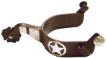 Antique Brown Mens Spurs Star Concho 
