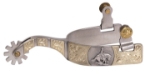 Brushed SS Mens Reining Spurs 